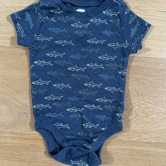 Set of 4 boy's baby bodysuits, blue - Picture 4 of 8